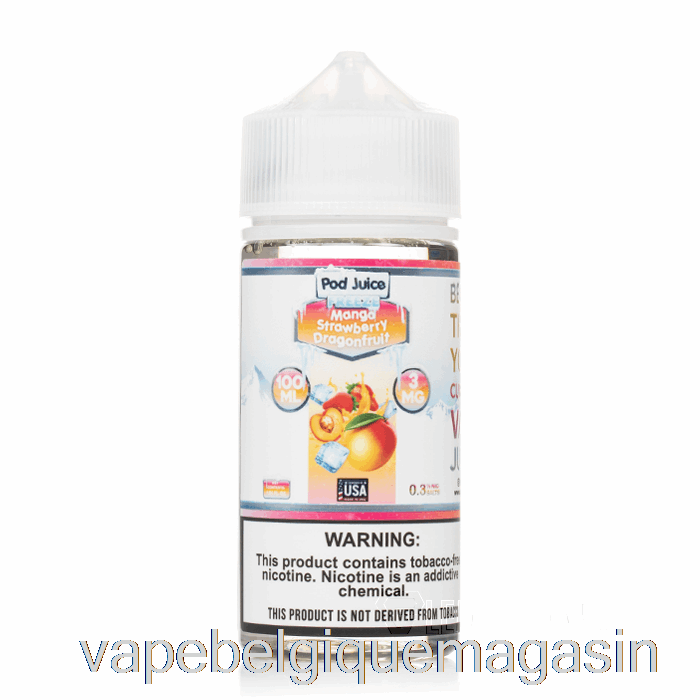 Jus De Vape Gelé Mangue Fraise Fruit Du Dragon - Jus De Dosette - 100 Ml 6 Mg